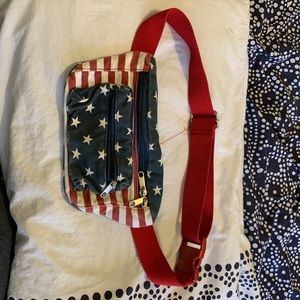 American flag fanny pack